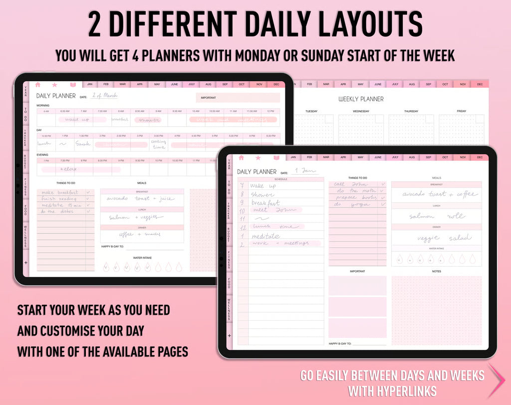 Pink Digital Planner
