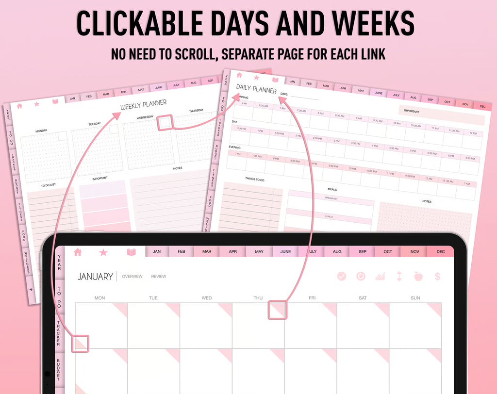 Pink Digital Planner