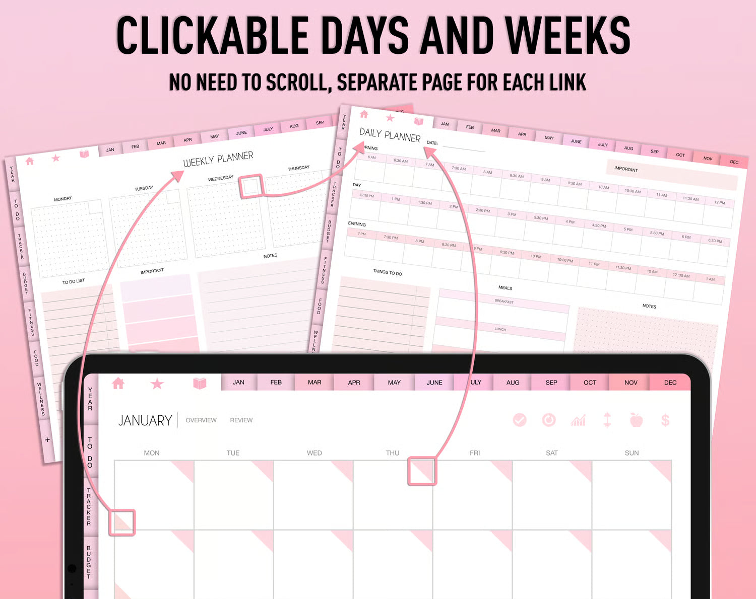 Pink Digital Planner